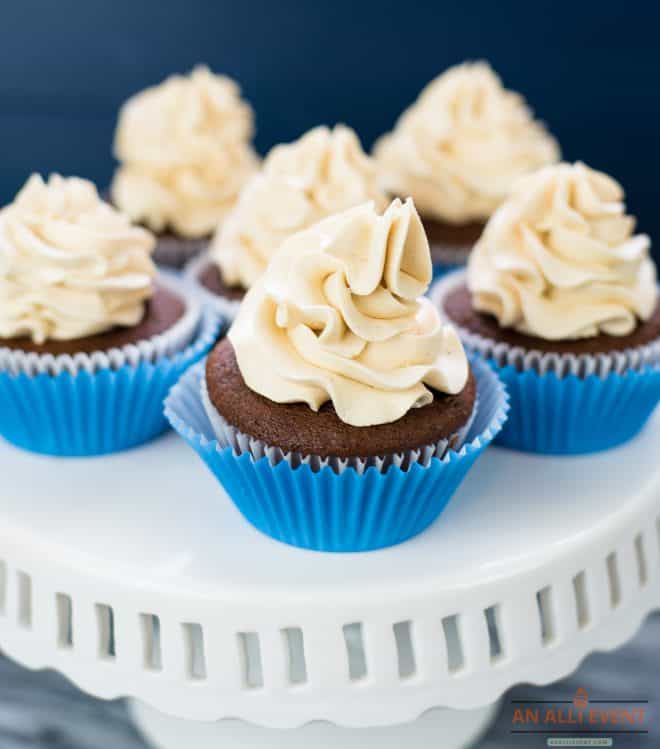 Peanut Butter Cupcakes are ready to serve!