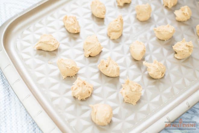 Peanut Butter Balls Ready to Freeze