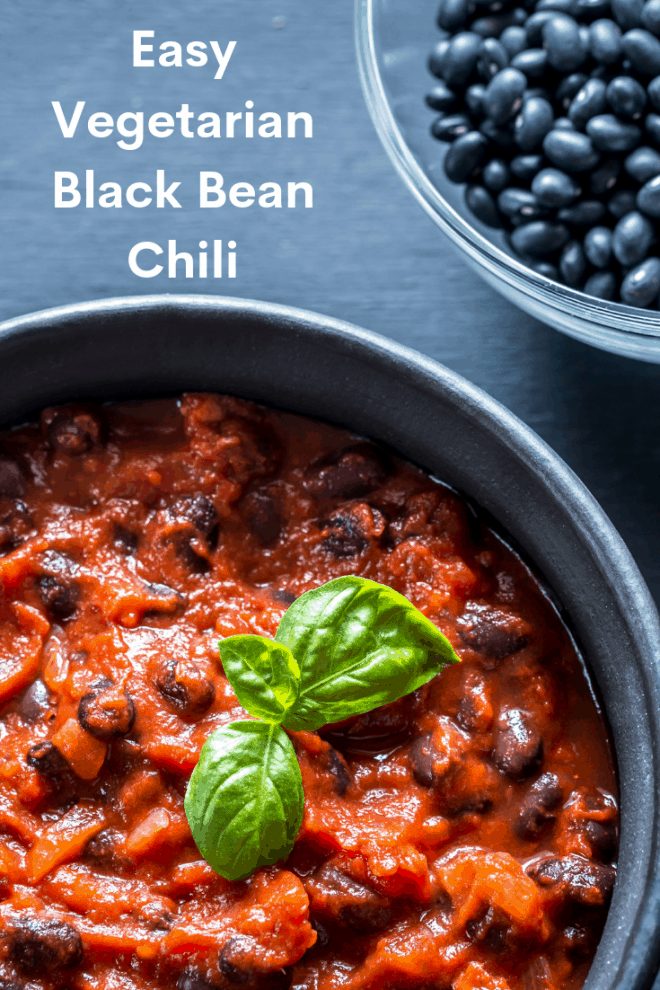 Easy Vegetarian Black Bean Chili