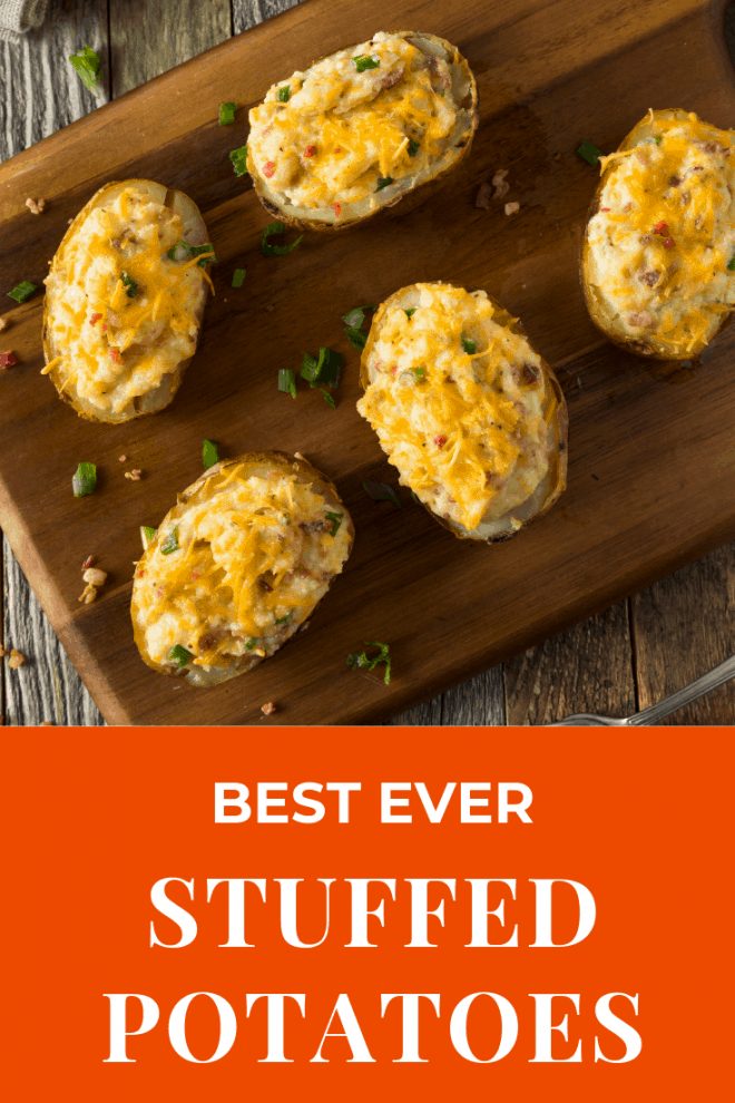 Best Ever Stuffed Potatoes are a favorite Thanksgiving side dish
