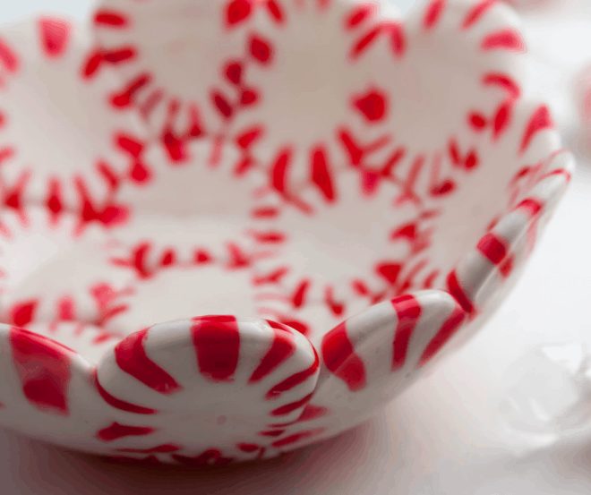 Peppermint Candy Bowl