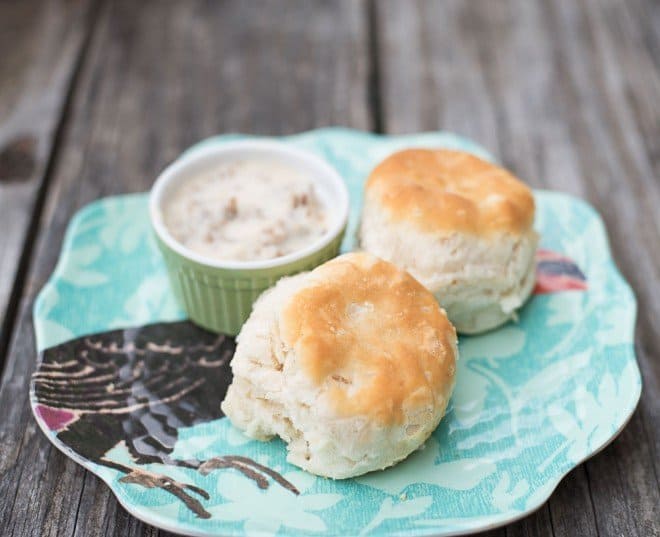 Sausage Gravy and Biscuits