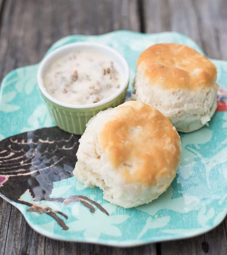 Sausage Gravy and Biscuits