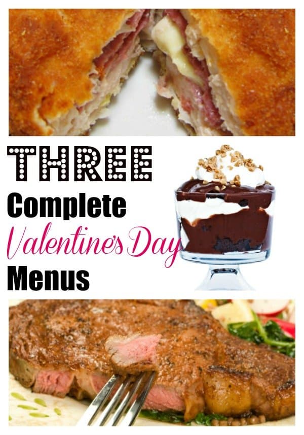 Are you having a romantic night in to celebrate Valentine's Day? I've got three complete no-fail menus that are swoon worthy!