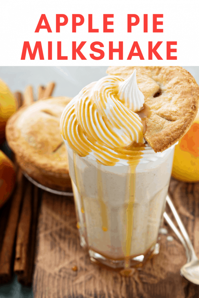 Milkshake made with apple pie