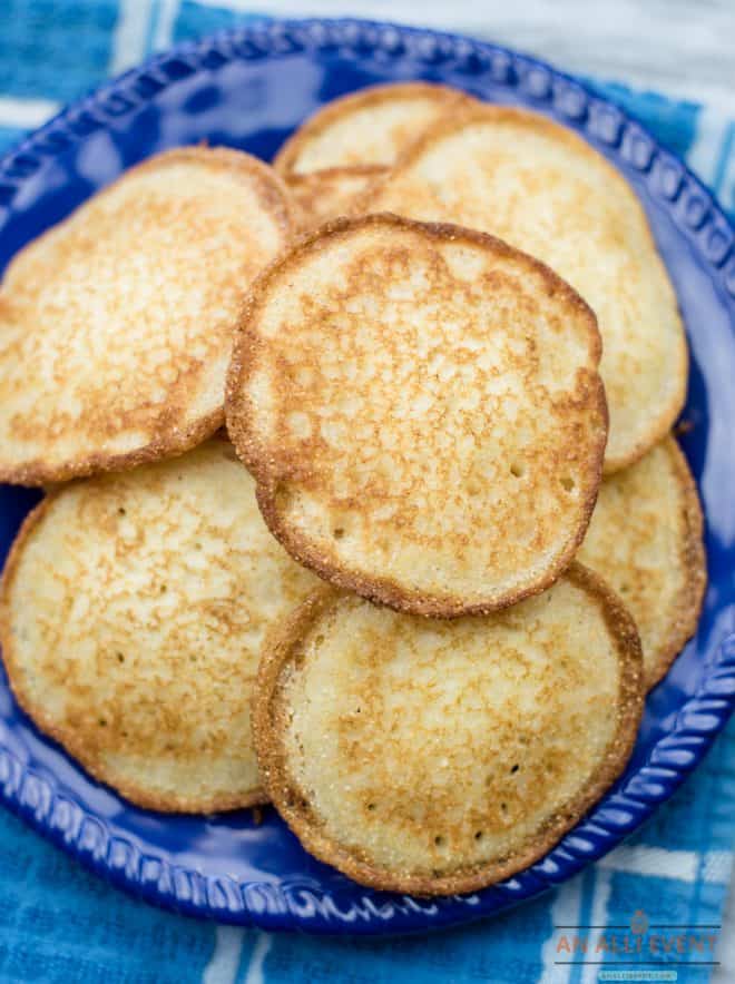 Platter of Grandma's Famous Hoe-Cakes