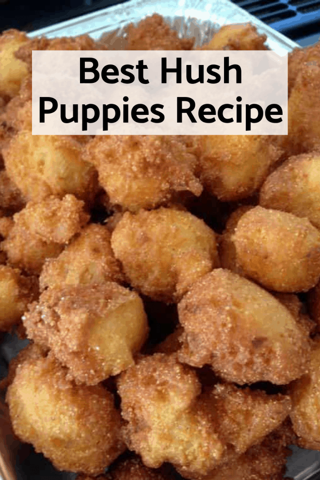 Stan's Hushpuppies in a large silver pan