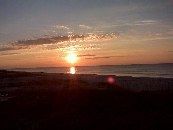 View of St. George Island Sunset