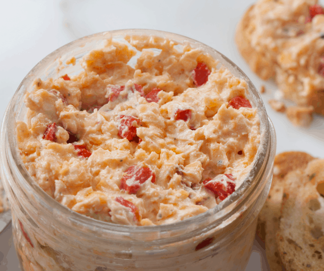 Jar of Homemade Pimento Cheese