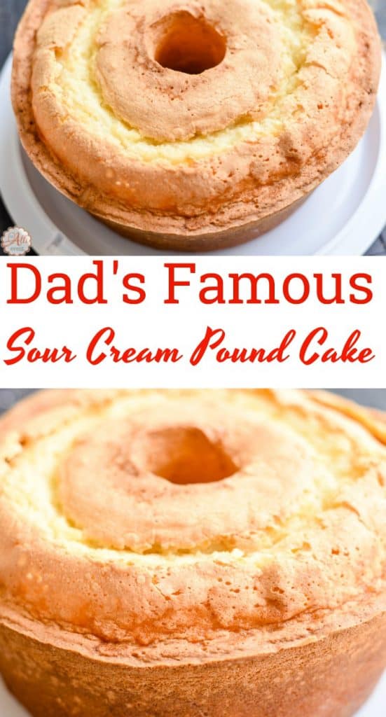 My dad makes the best sour cream pound cake in the world! He's 84 and he's famous for his pound cake! Just one bite and you'll know why. 