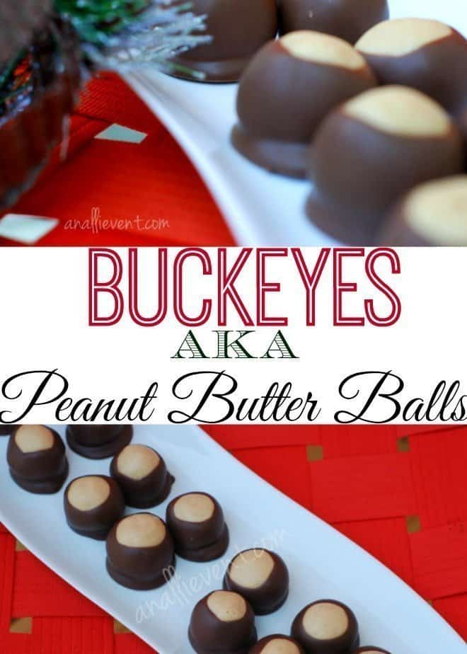 Buckeyes aka peanut butter balls
