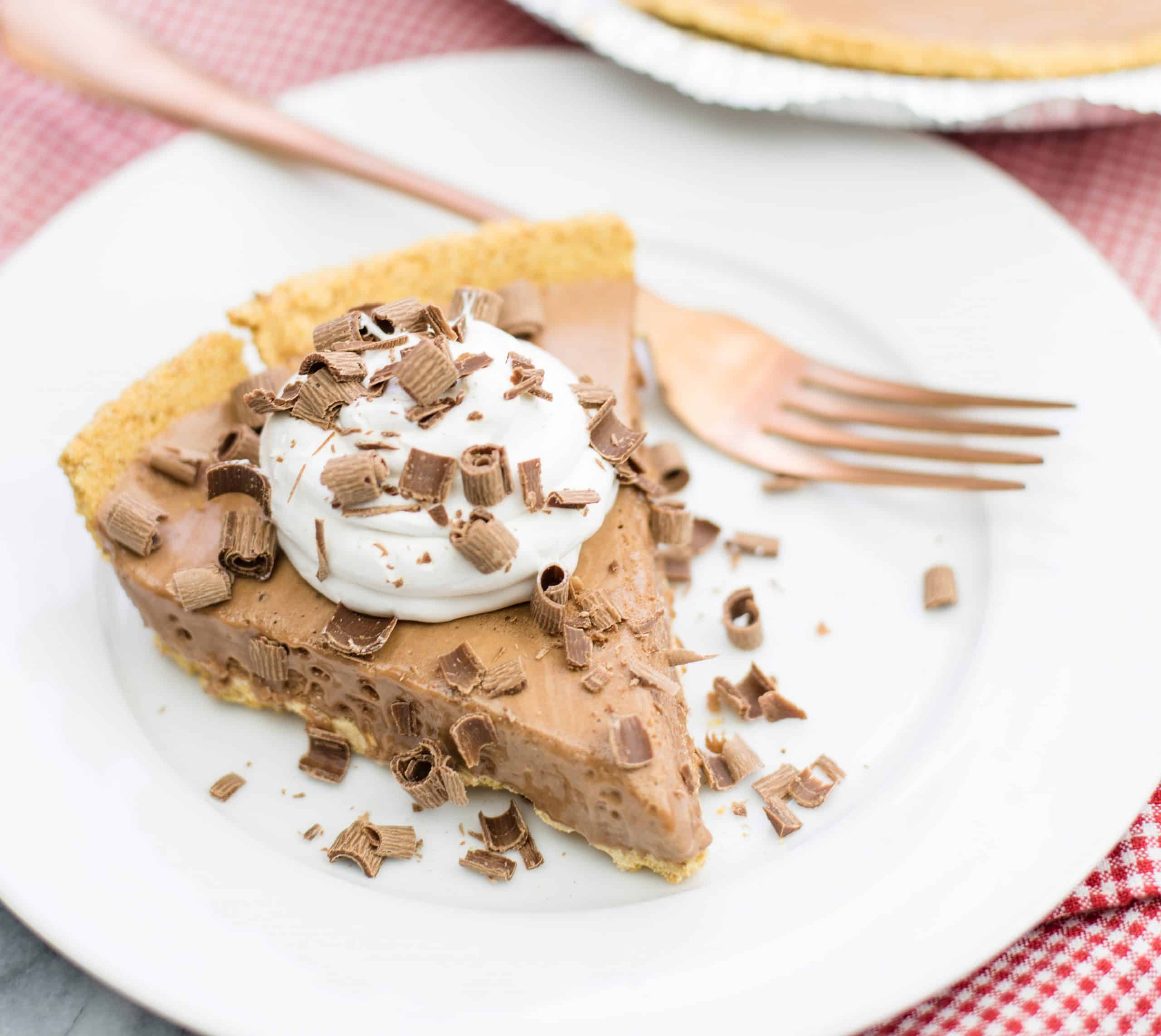 Whopper Pie Whipped Chocolate Pie AKA Candy Bar Pie - An Alli Event