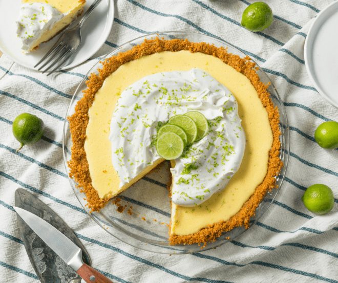 Serving of Key Lime Pie
