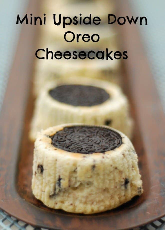 Upside Down Oreo Cheesecakes