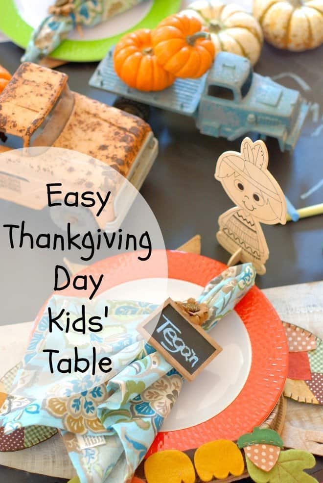 Thanksgiving Day Kids' Table