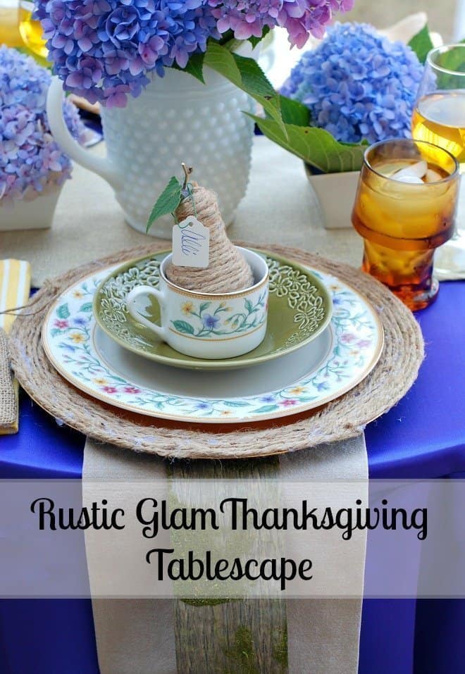 Rustic Glam Thanksgiving Day Tablescape