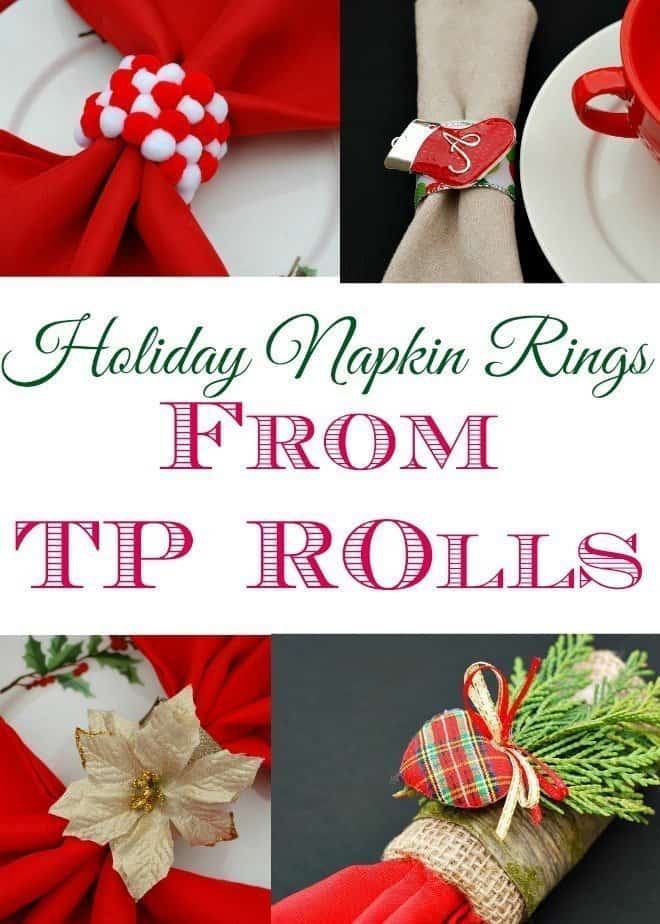 Holiday Napkin Rings from TP Rolls
