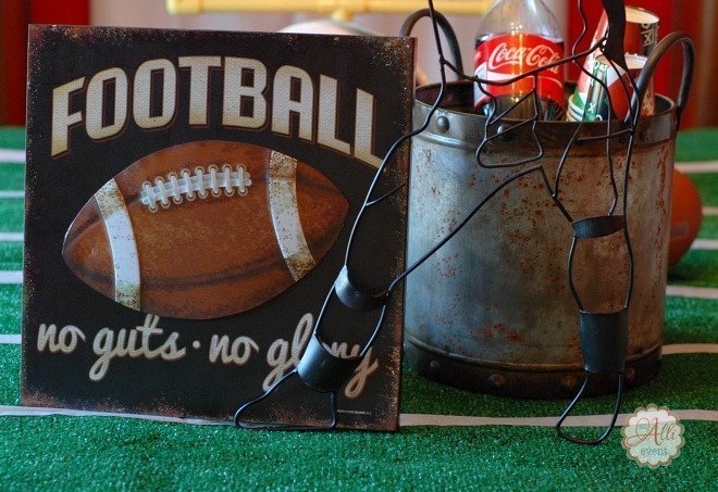 Centerpiece for Game Day with Ritz & Coke