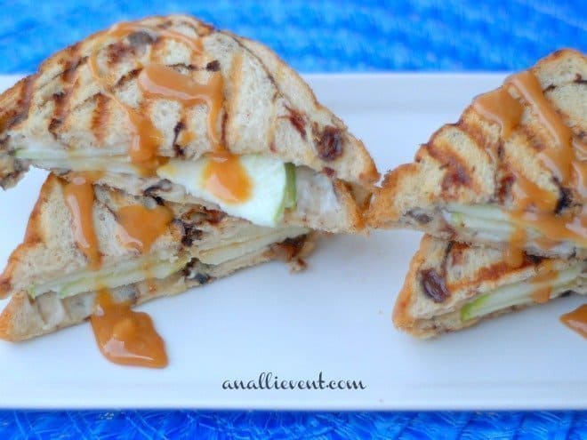 Cinnamon Raisin Apple Panini