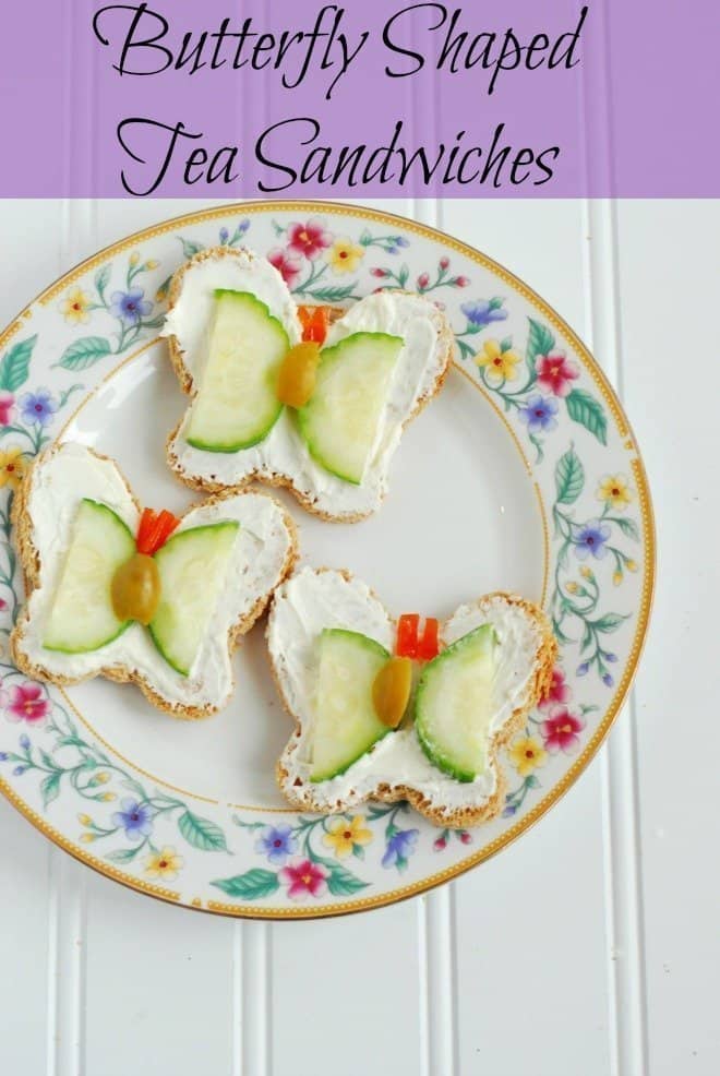 Butterfly Shaped Tea Sandwiches