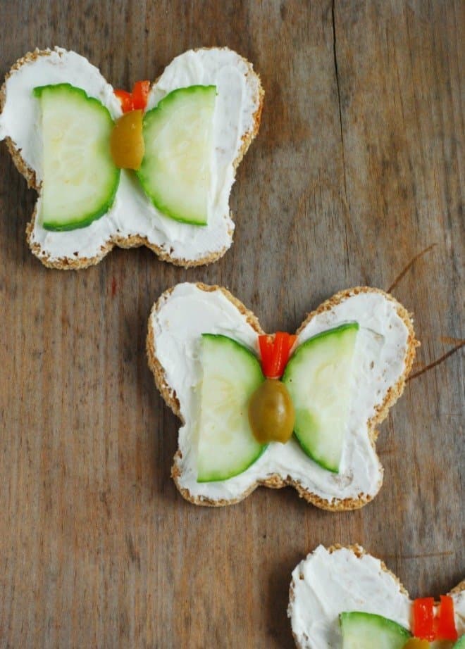 Butterfly Shaped Tea Sandwiches