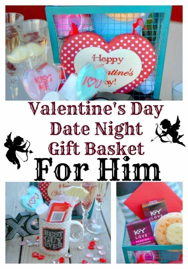 Valentine's Day Date Night Gift Basket for Him