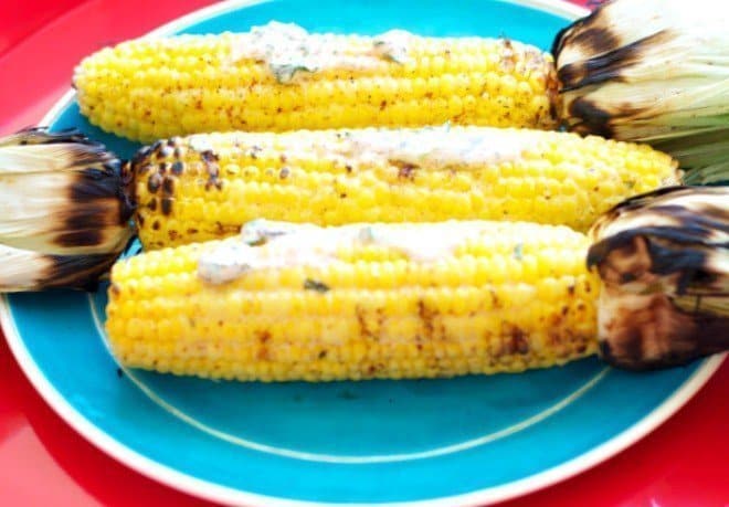 Avocado & Lemon-Basil Corn on the Cob