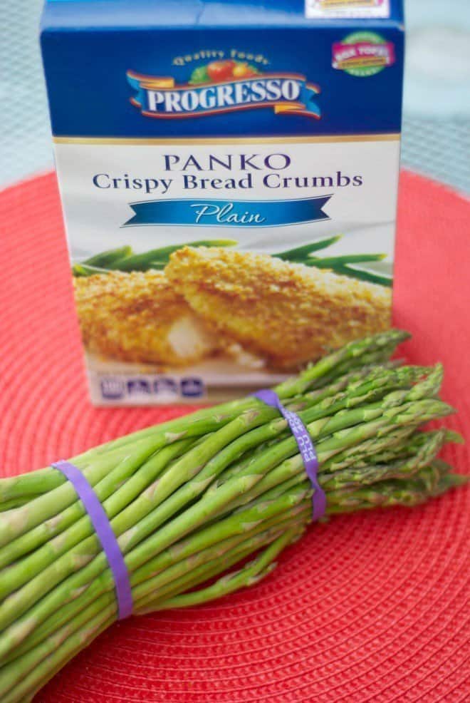 Crispy Asparagus made with Progresso Panko Bread Crumbs