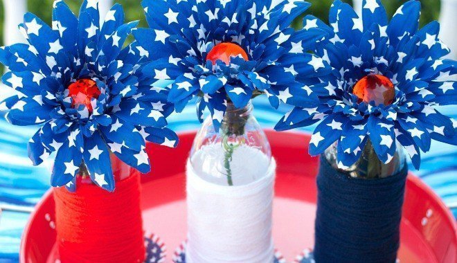 Snapple Bottles for Centerpieces