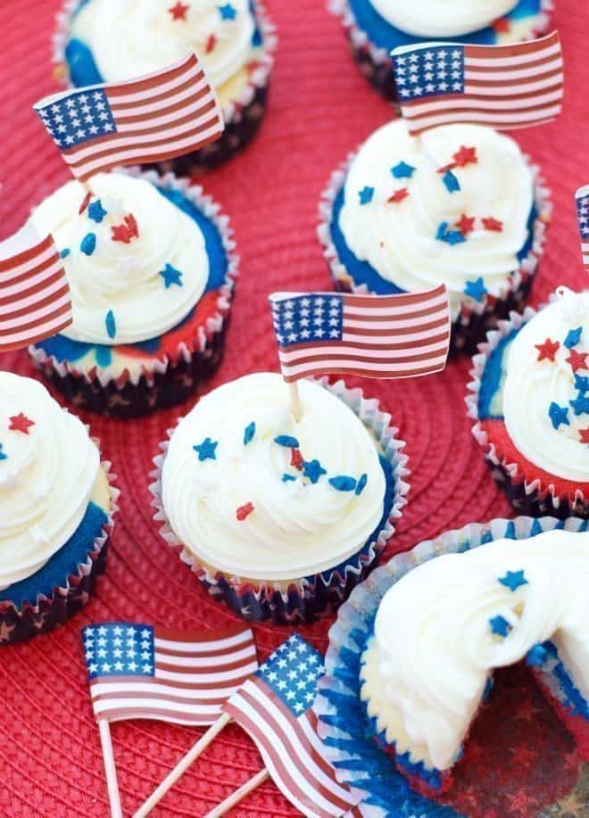 Red, White & Blue Cupcakes from An Alli Event 