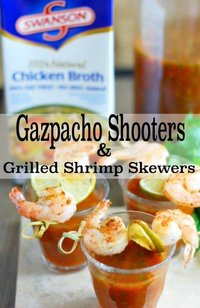 Gazpacho Shooters & Grilled Shrimp