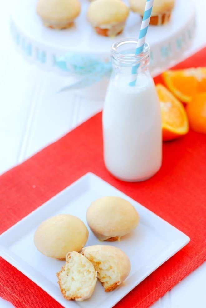 Mini Cupcakes with Orange Glaze