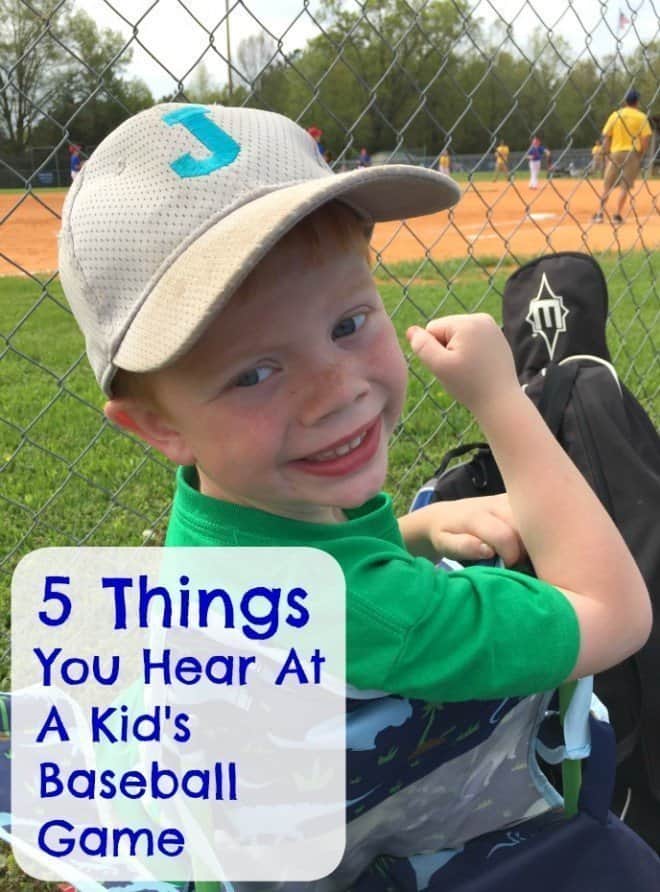 5 Things You Hear at a Kid's Baseball Game
