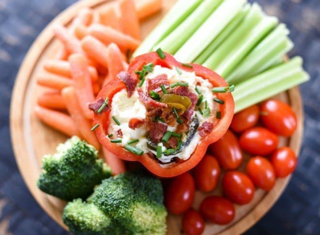 Jalapeno Popper Dip with Bacon & Chives