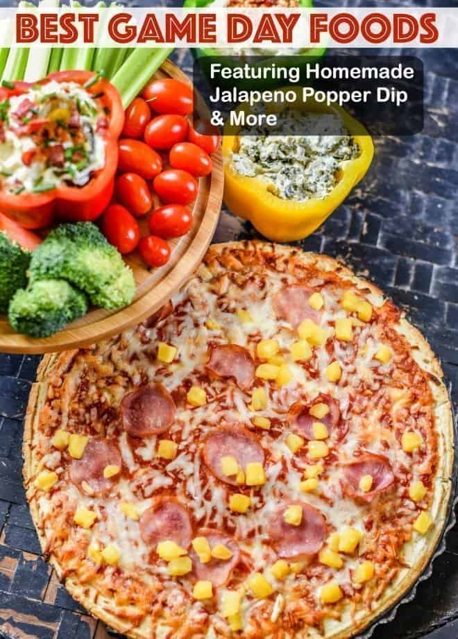 Jalapeno Popper Dip and Game Day Food Spread