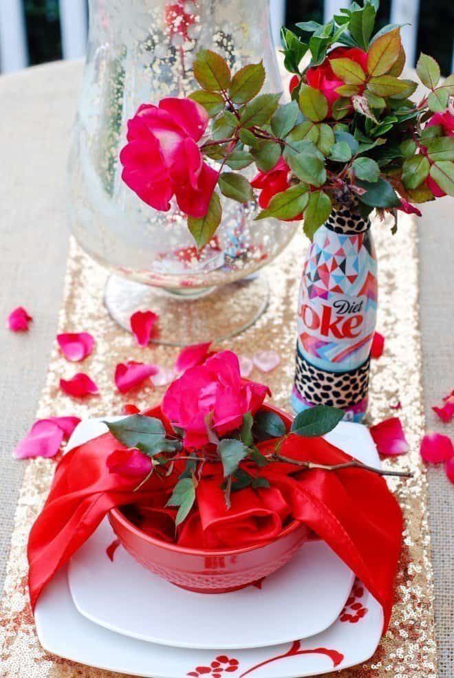 Diet Coke Bottle Centerpieces