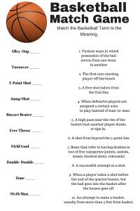 Basketball Match Game Free Printable - Sour Cream and Onion Loaded Nachos