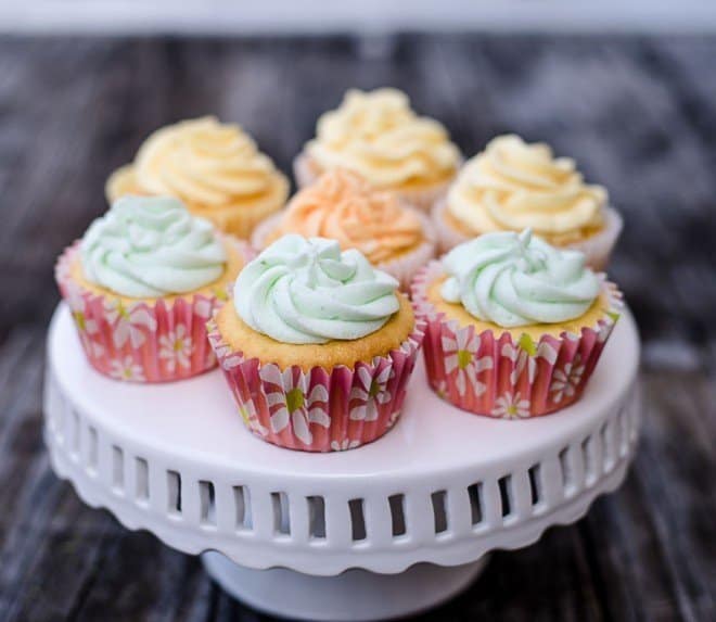 Citrus Cupcakes with Citrus Buttercream Frosting