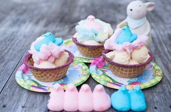 PEEPS Cotton Candy Easter Sundae