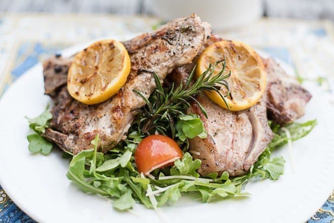 Grilled Rosemary Veal Chops