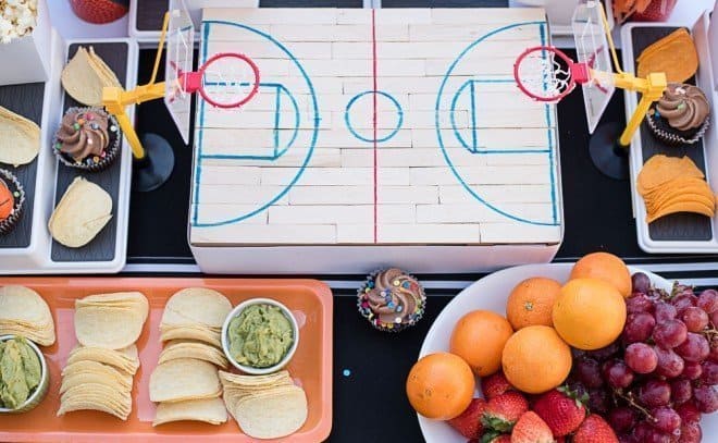 Sour Cream and Onion Loaded Nachos - Basketball Court