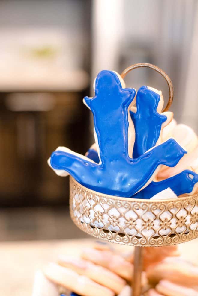 Anchor & Heart Sugar Cookies - Nautical Themed Bridal Shower