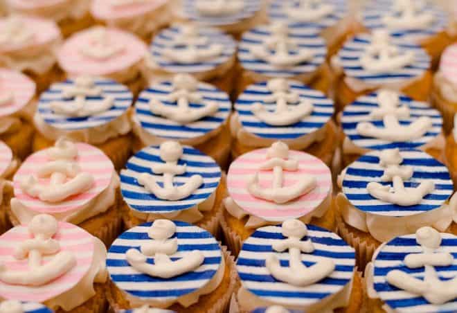 Cupcakes by Cake Creations - Nautical Themed Bridal Shower