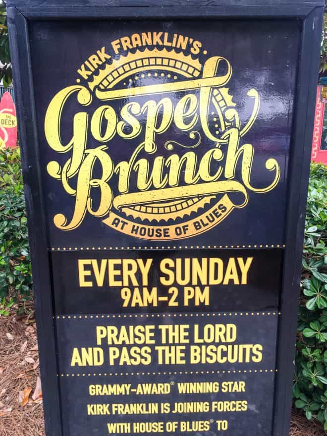 House of Blues Gospel Brunch - held every Sunday