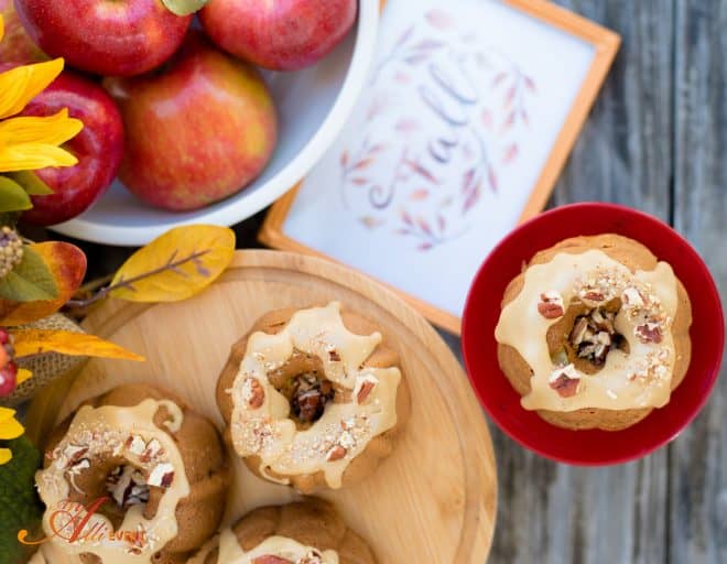 Apple Bundt Cake with Praline Frosting