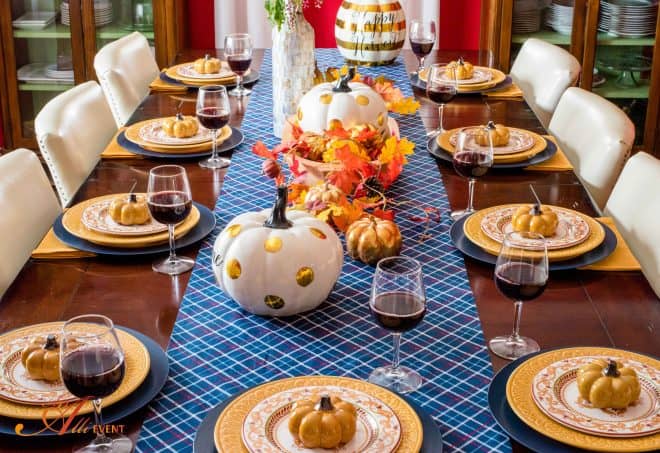 Dining Room Tabletop Decor - Fall Home Tour
