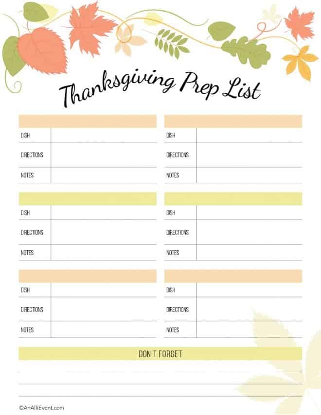 Free-Thanksgiving-Planner-Prep-List