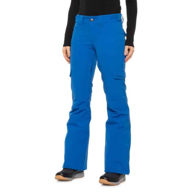 blue ski pants for winter 