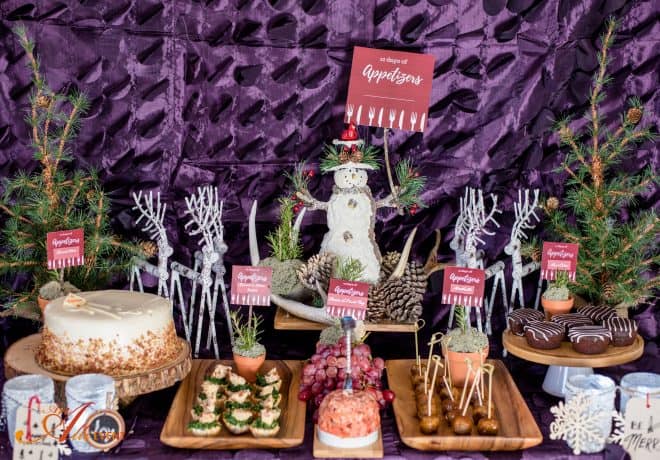 Woodland Themed Holiday Party - 12 Days of Appetizers