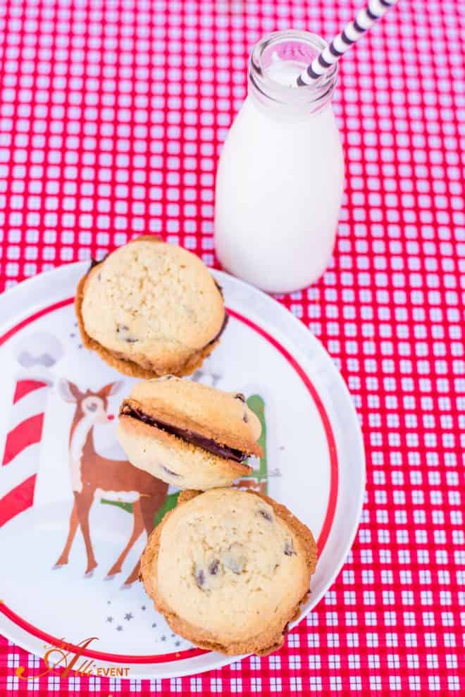 Red Velvet Heart Shaped Cookies plus Chocolate Chip Cookies